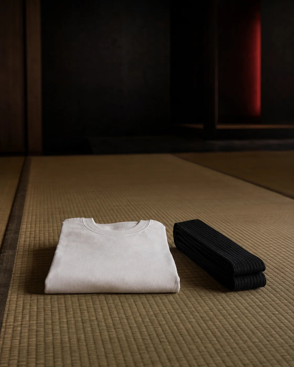 Tee-shirt et ceinture noire